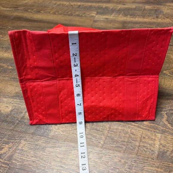 DoorDash Insulated Thermal Delivery Tote Bag Hot Cold Zip Closure Red Foldable - Picture 6 of 8